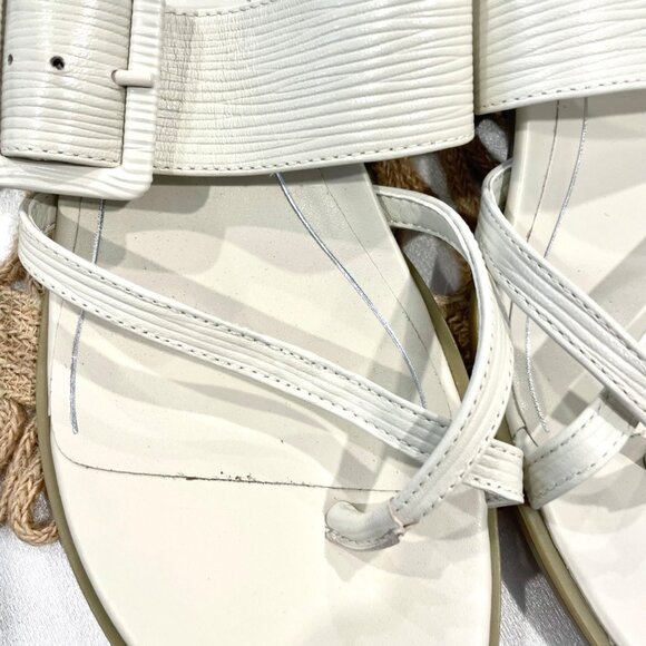 Vionic Women's Julep Leather Sandal Size 8 Ivory Buckle - Picture 4 of 12